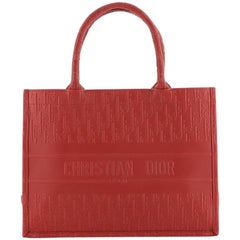 Christian Dior Book Tote Oblique Embossed Calfskin Small