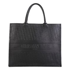 Christian Dior Book Tote Oblique Embossed Leather