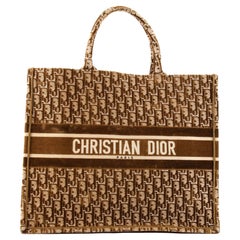 Christian Dior Book Tote Oblique Velvet Large