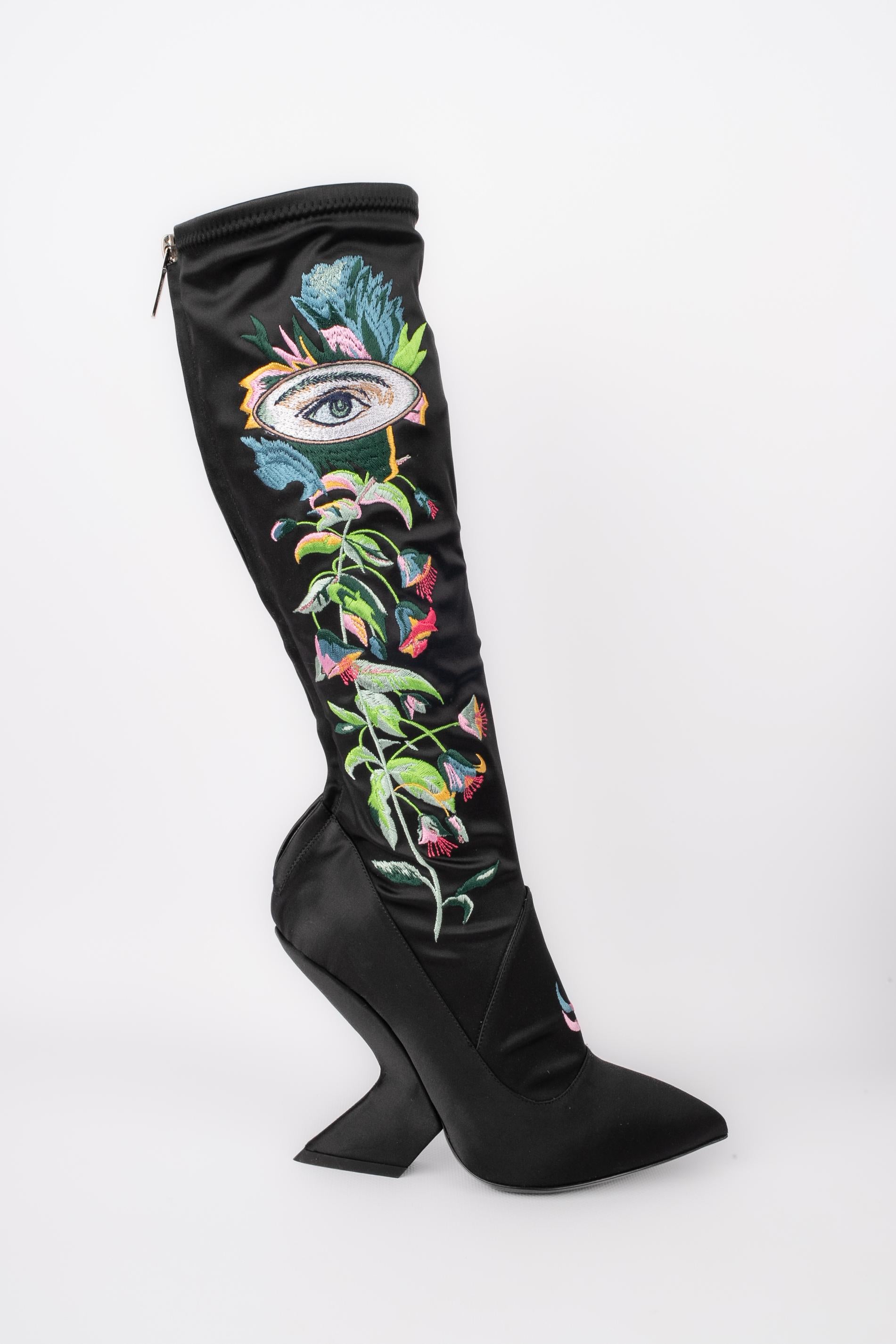 Black Christian Dior boots 2013