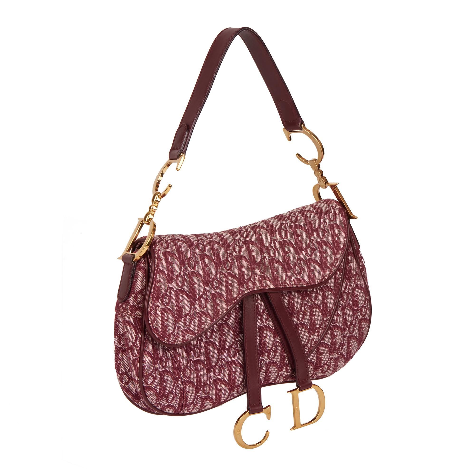 Dior saddle burgundy top