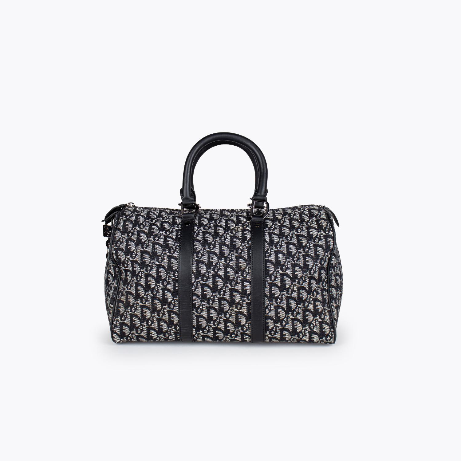 Black Christian Dior Boston Bag