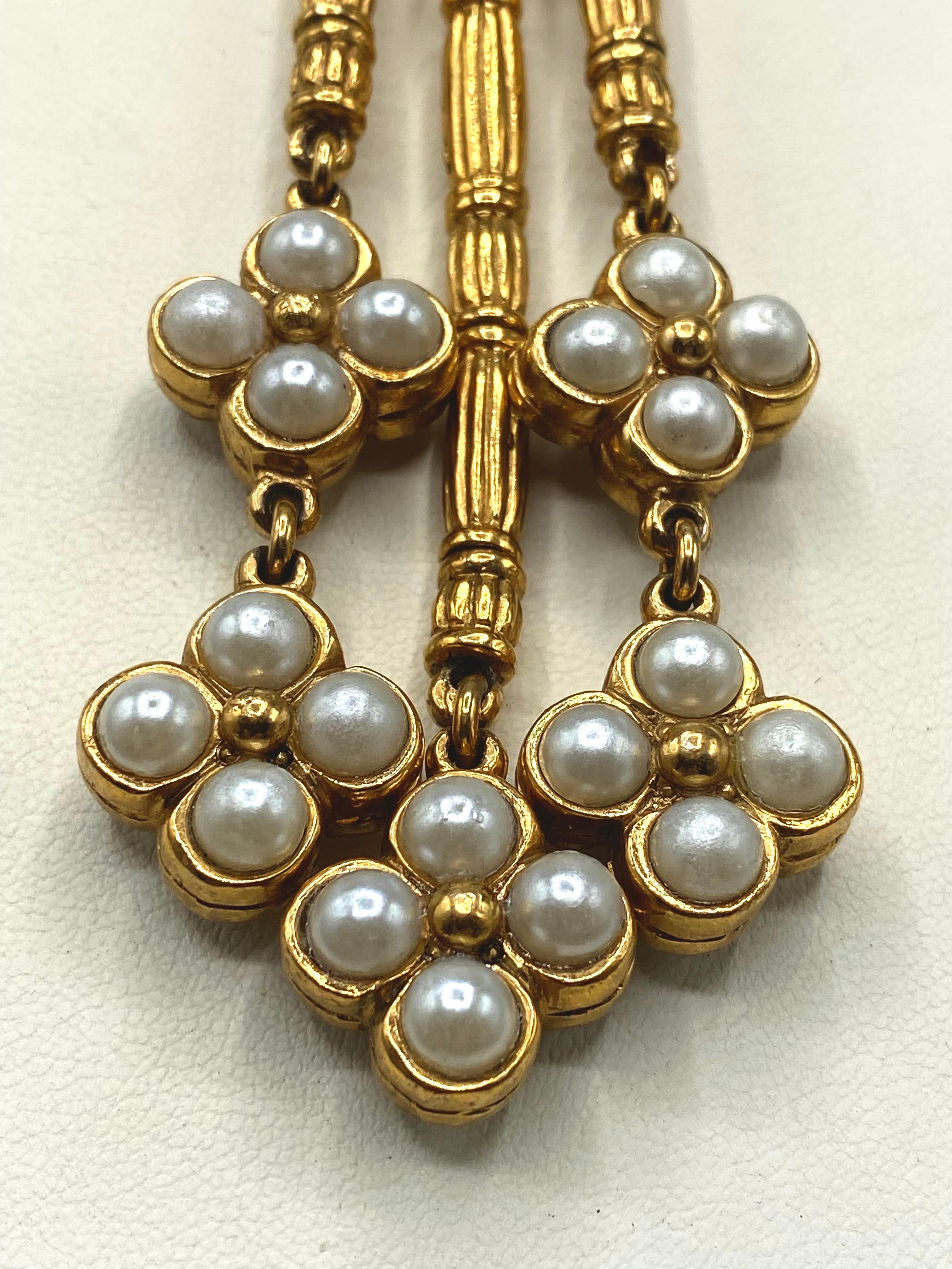 Christian Dior Boutique 1980s Pearl Pendant Necklace 12