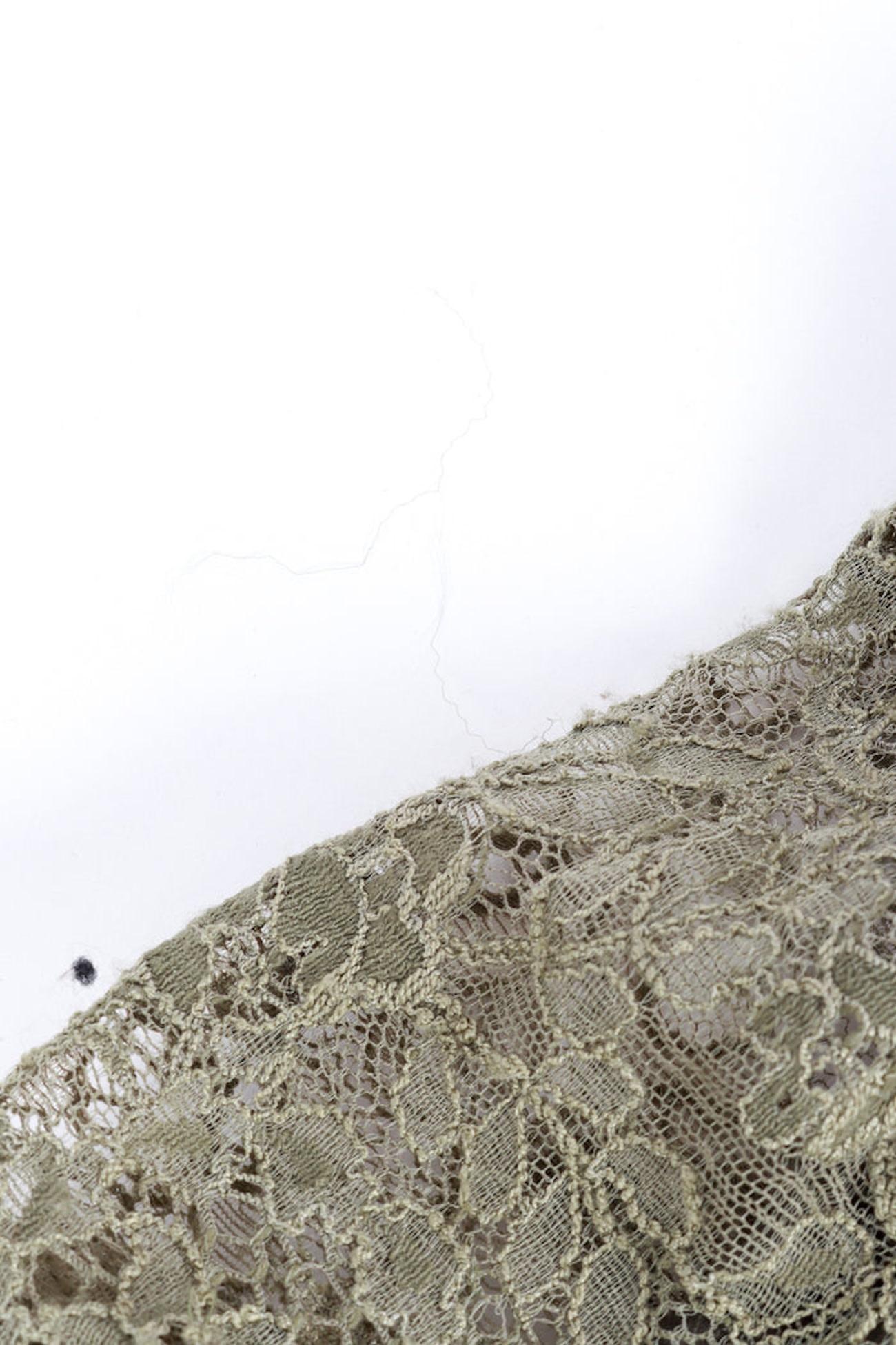 Christian Dior Boutique Art Deco Beaded Olive Green Lace/mesh Dress (US 4) For Sale 3