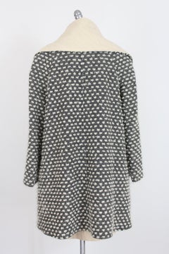 Christian Dior Boutique Beige Gray Wool Double Face Suit Skirt and Coat 1990s