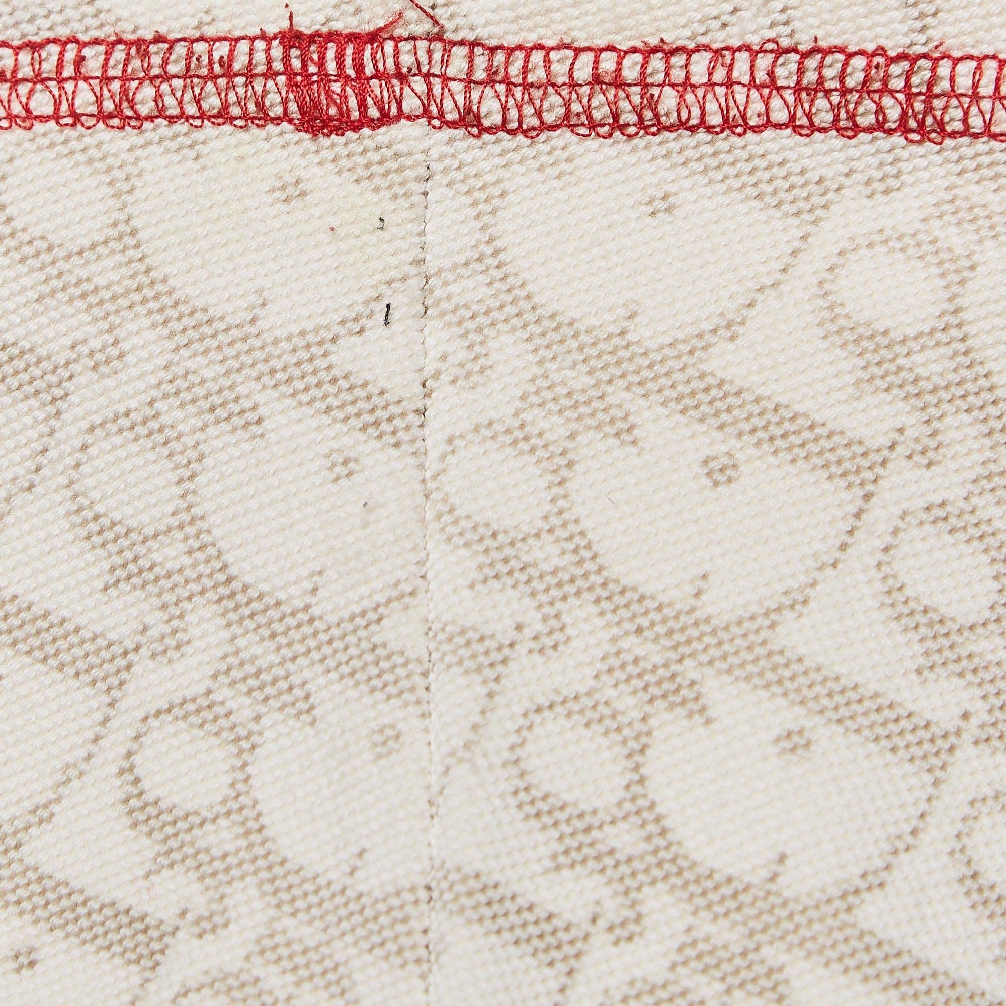 Women's Christian Dior Boutique Beige Monogram Knit Long Sleeve Top M