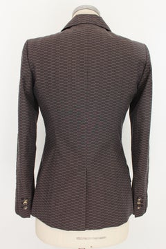 Christian Dior Boutique Braune bestickte Jacke