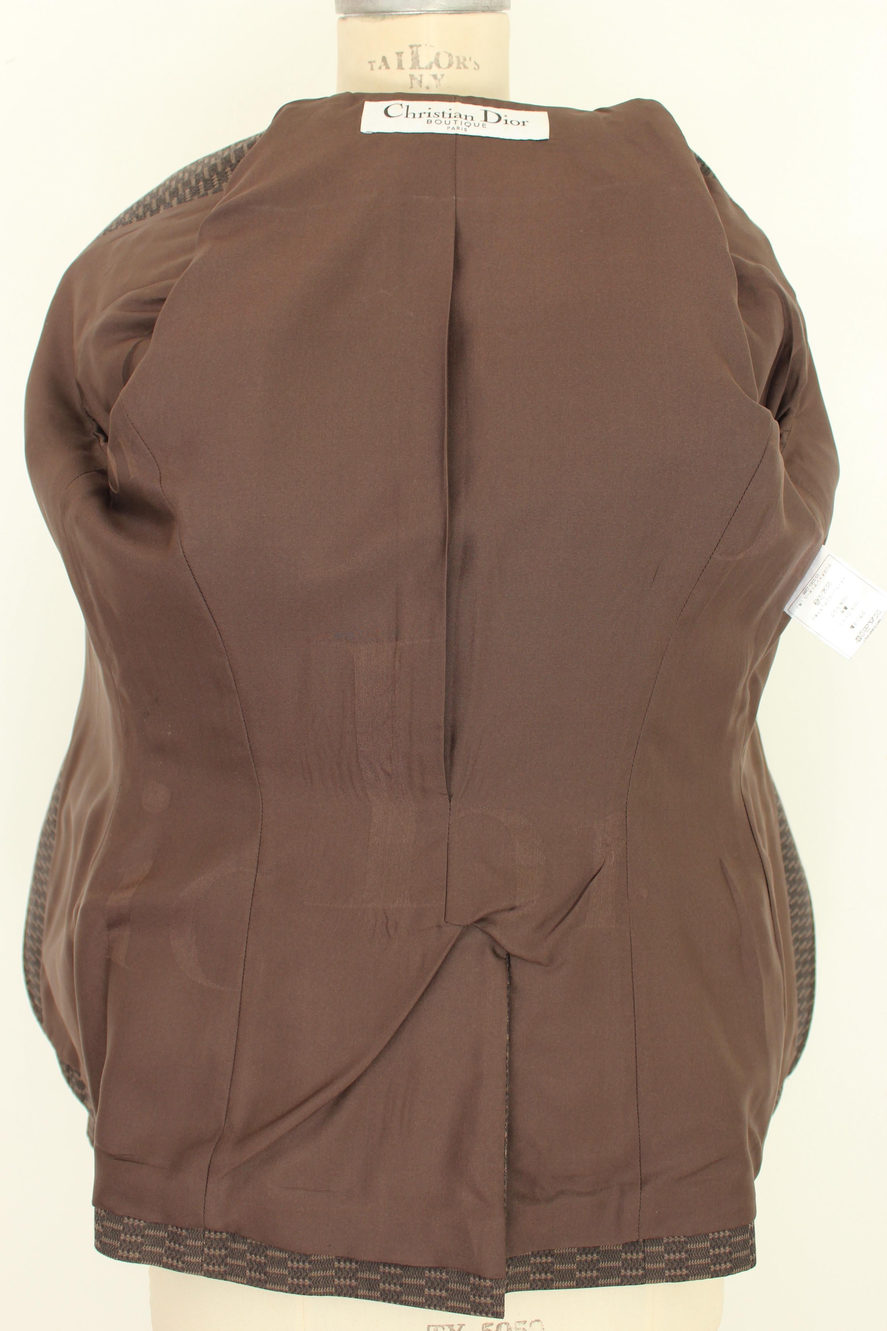 Women's Christian Dior Boutique Brown Flared Jacket