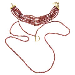 CHRISTIAN DIOR Boutique by JOHN GALLIANO Vintage Masai Beaded Choker Necklace