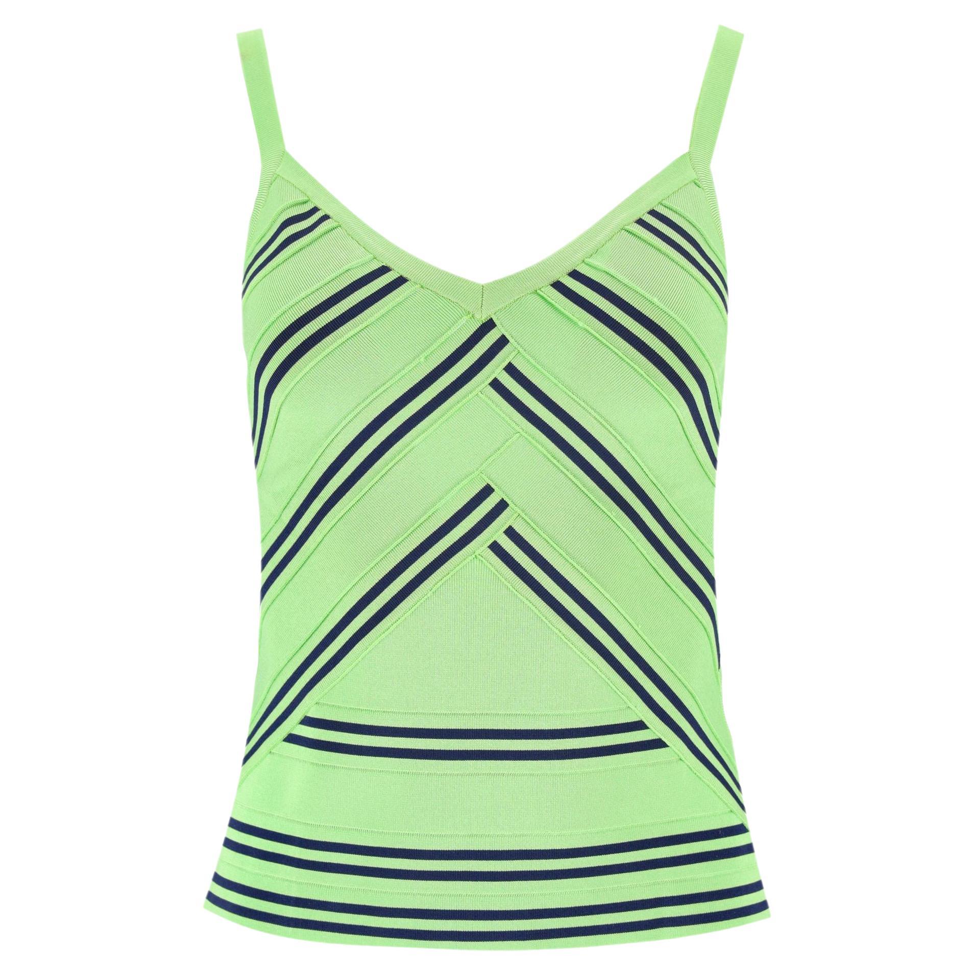 Christian Dior Boutique Oberteil mit Chevron-Streifenmuster im Angebot