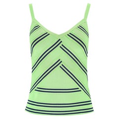 Christian Dior Boutique Oberteil mit Chevron-Streifenmuster