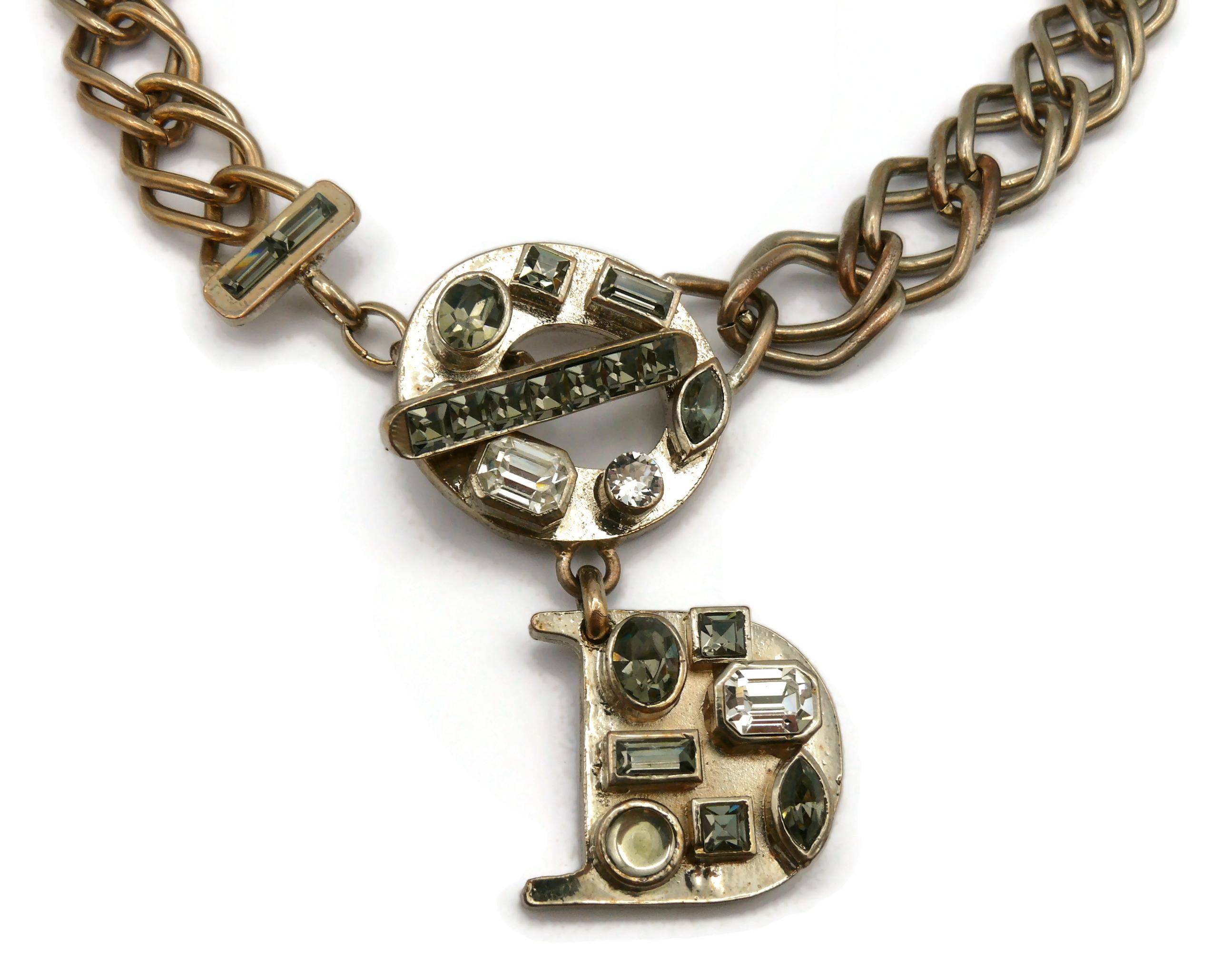christian dior initial necklace