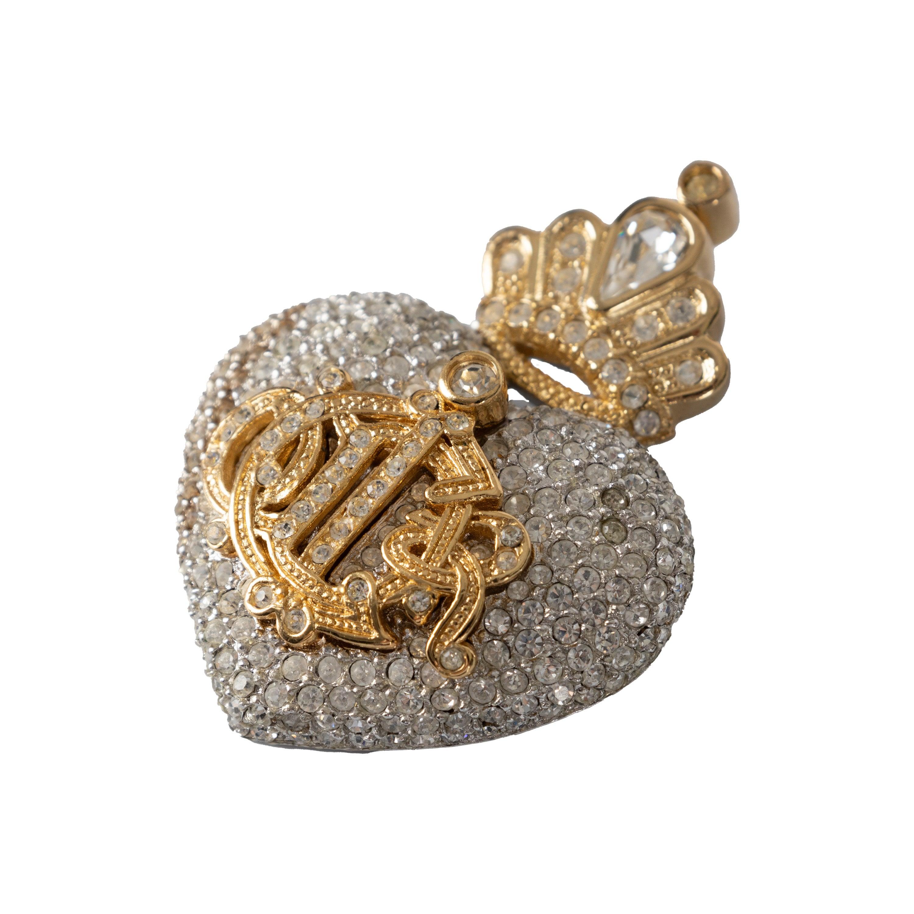Christian Dior Boutique Heart Brooch - '90s In Fair Condition In Milano, IT