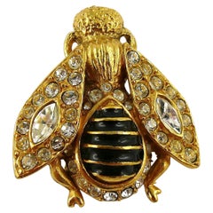Christian Dior Boutique Iconic Jewelled Bee Brooch