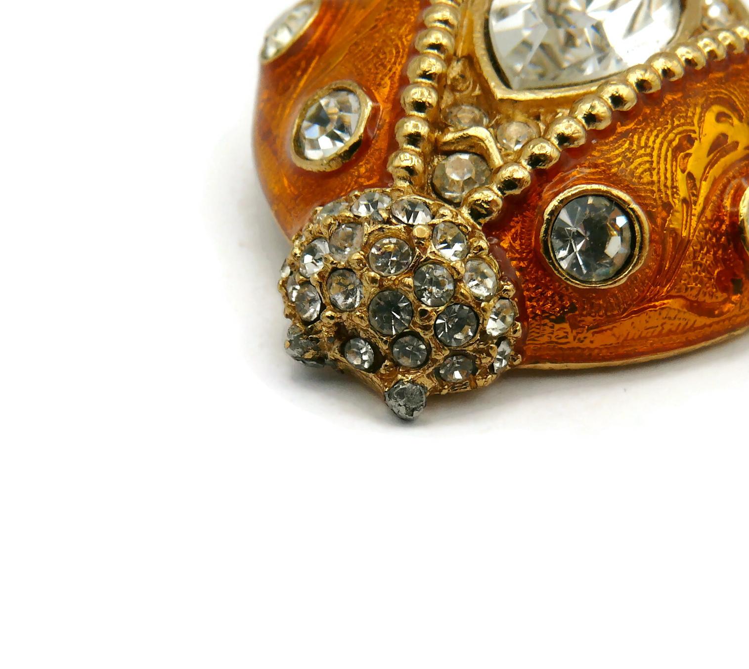 CHRISTIAN DIOR Boutique Iconic Juwelen Ladybug Clip-On Ohrringe im Angebot 6