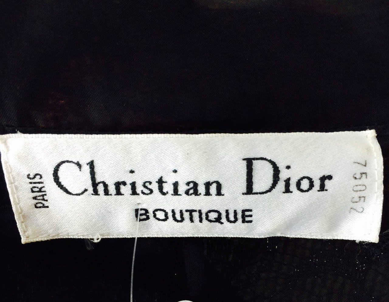 Christian Dior Boutique numbered black and silver lace skirt set For Sale 2