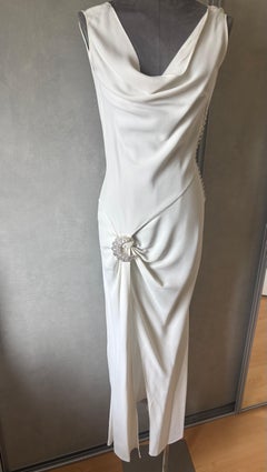 Christian Dior Boutique Paris Archive Ivory Evening Gown by John Galliano, Circa
