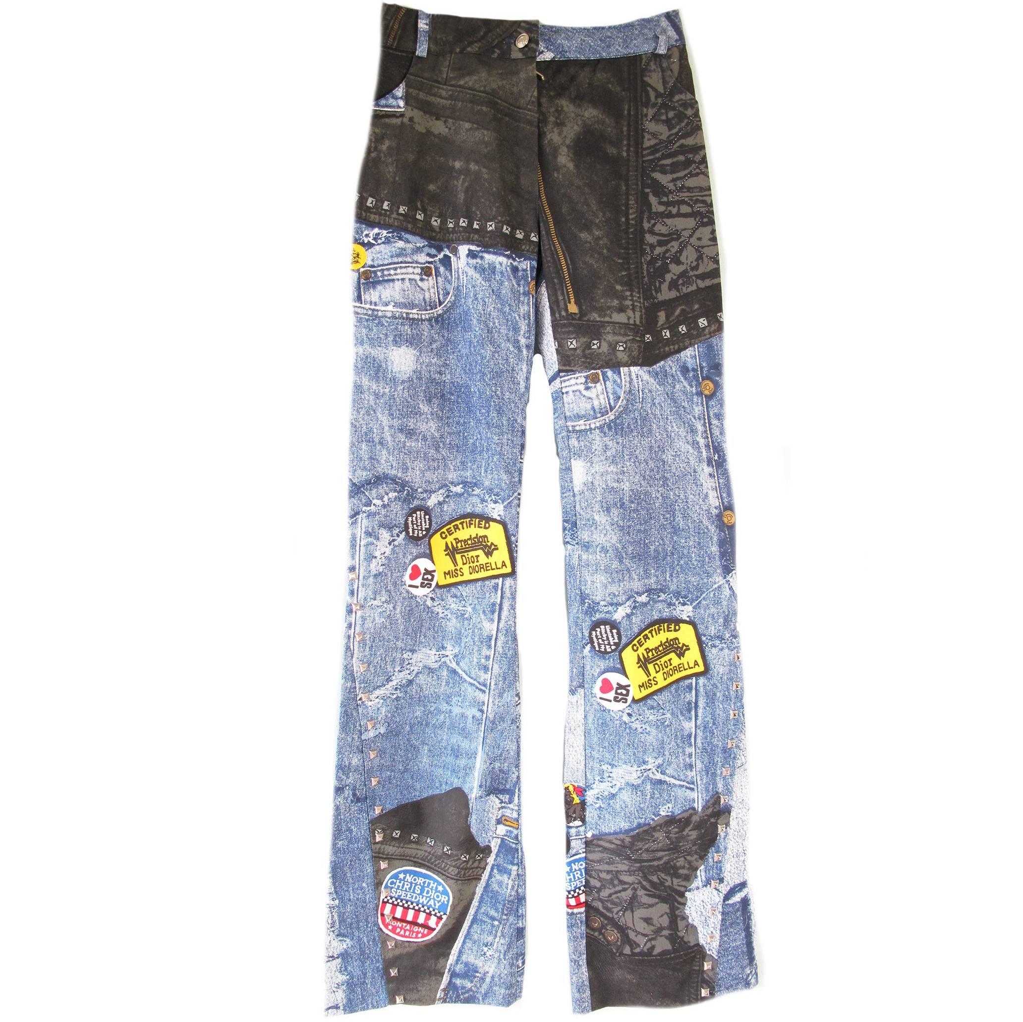 Christian Dior Boutique Studded Jeans at 1stDibs