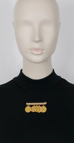 Christian Dior Vintage Bicentennial Coin Limited Edition Brooch, 1989