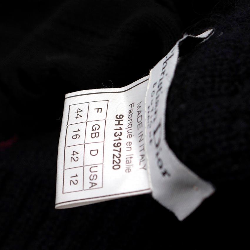 Christian Dior Boutique Vintage Black Cut Out Cardigan US 12 6