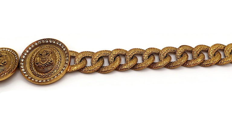 CHRISTIAN DIOR BOUTIQUE Vintage Chunky Medallion Crest Chain  display picture 1