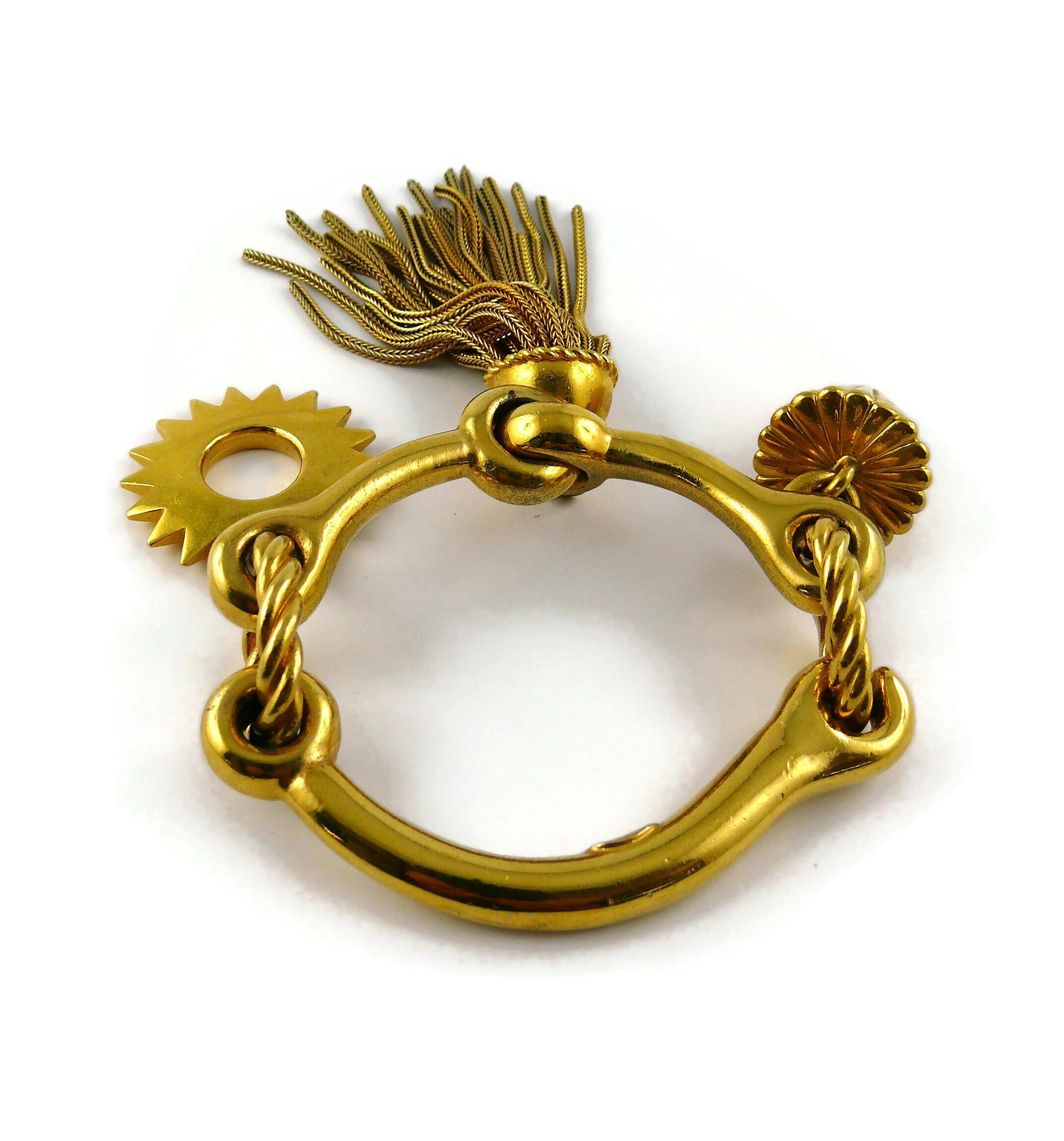 Women's Christian Dior Boutique Vintage Gold Toned Charms Bracelet For Sale