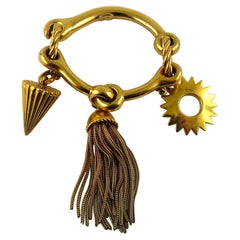Christian Dior Boutique Vintage Gold getöntes Charms-Armband