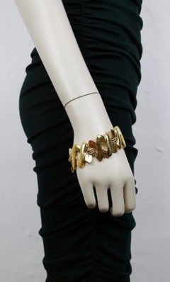 Christian Dior Boutique Vintage Gold Toned Link Bracelet
