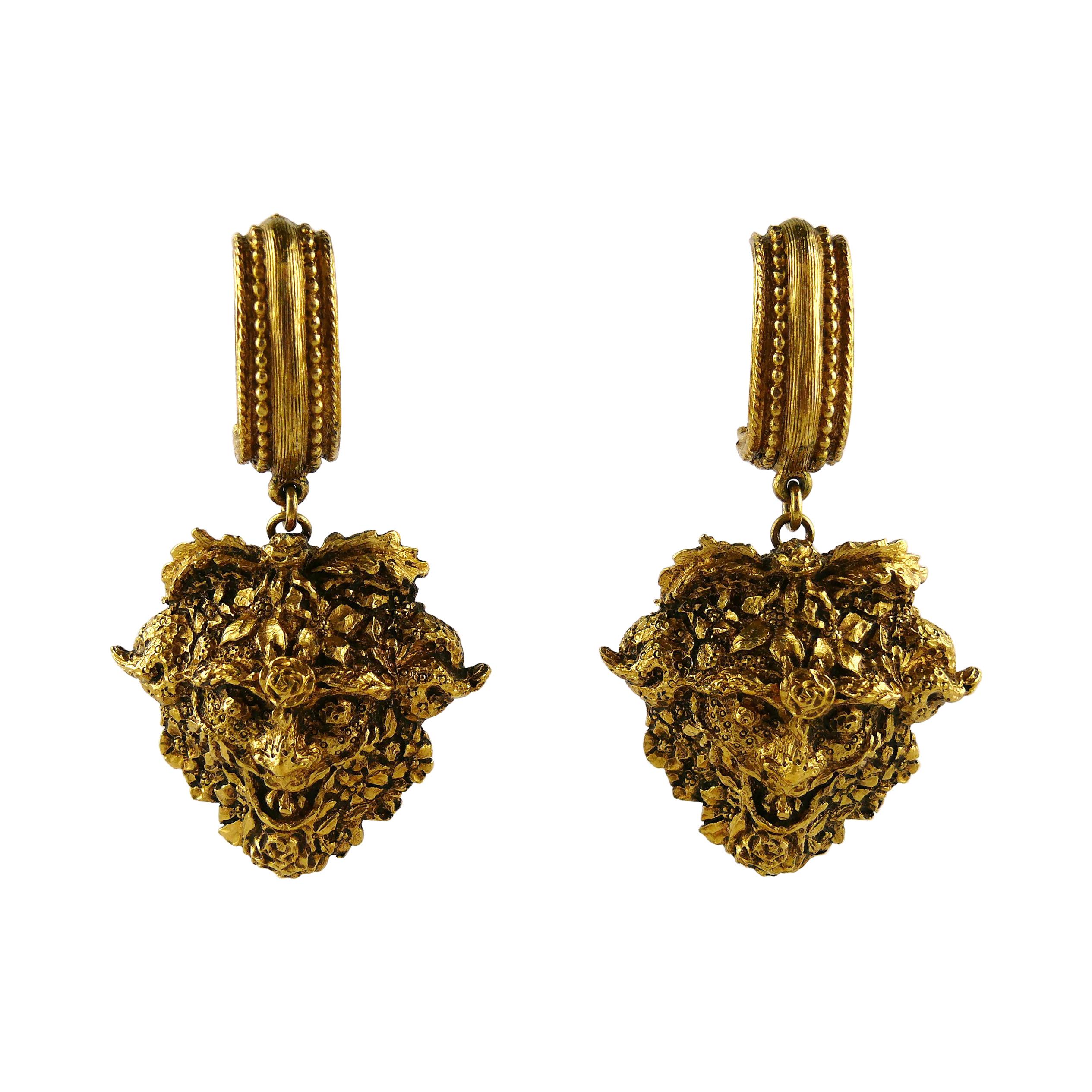 Vintage dior clip on earrings sales