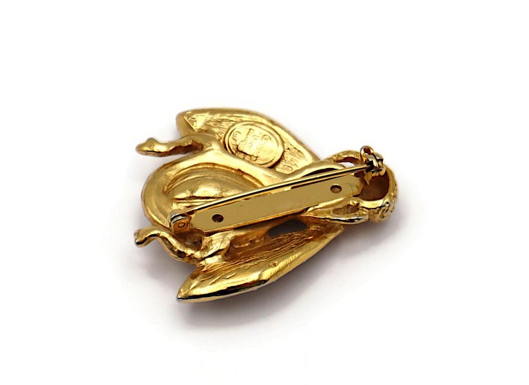 CHRISTIAN DIOR Boutique Vintage Iconic Jewelled Bee Brooch For