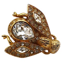 CHRISTIAN DIOR Boutique Vintage Iconic Jewelled Bee Brooch