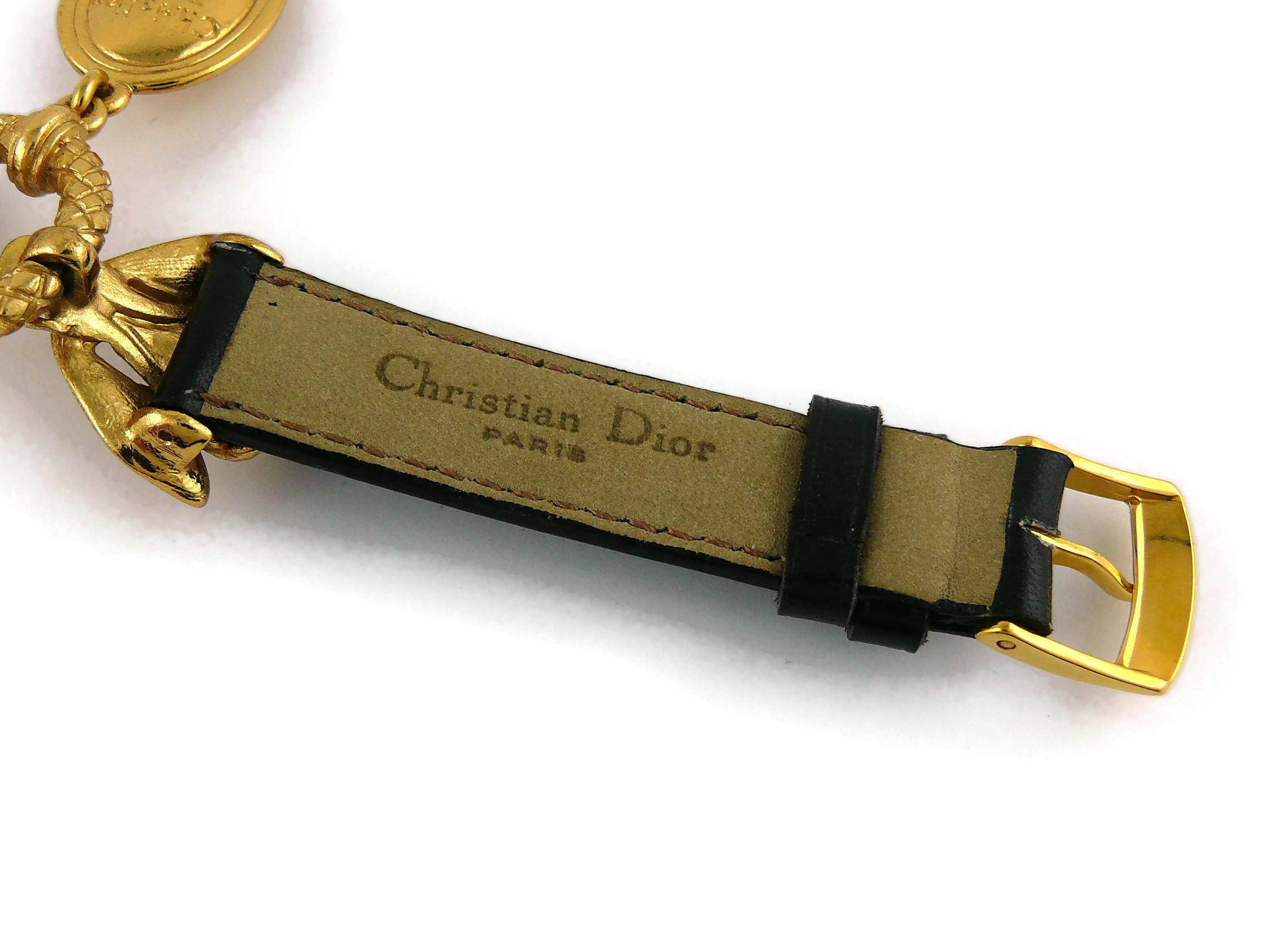 Christian Dior Boutique Vintage Jewelled Bee Bracelet 4