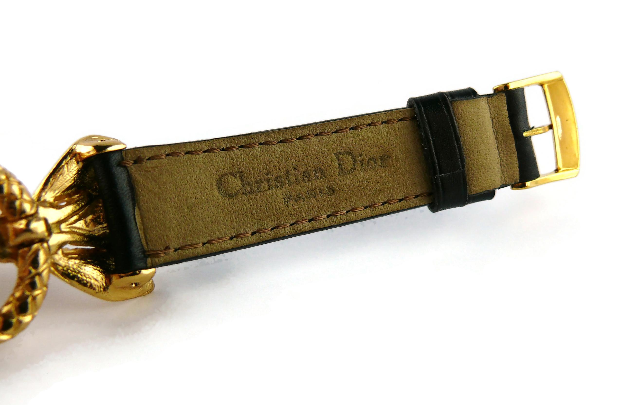 Christian Dior Boutique Vintage Jewelled Bee Bracelet 6