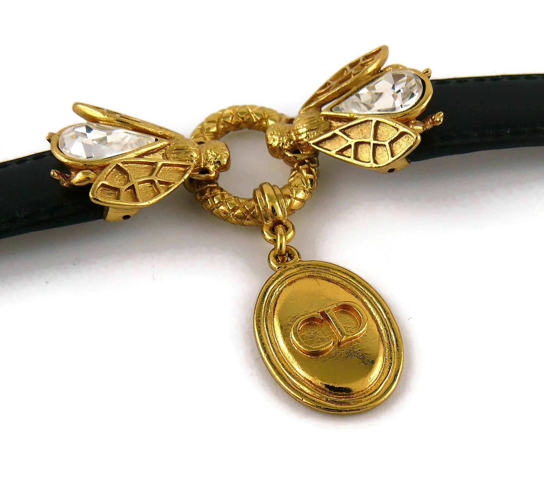 Christian Dior Boutique Vintage Jewelled Bee Bracelet In Excellent Condition In Nice, FR