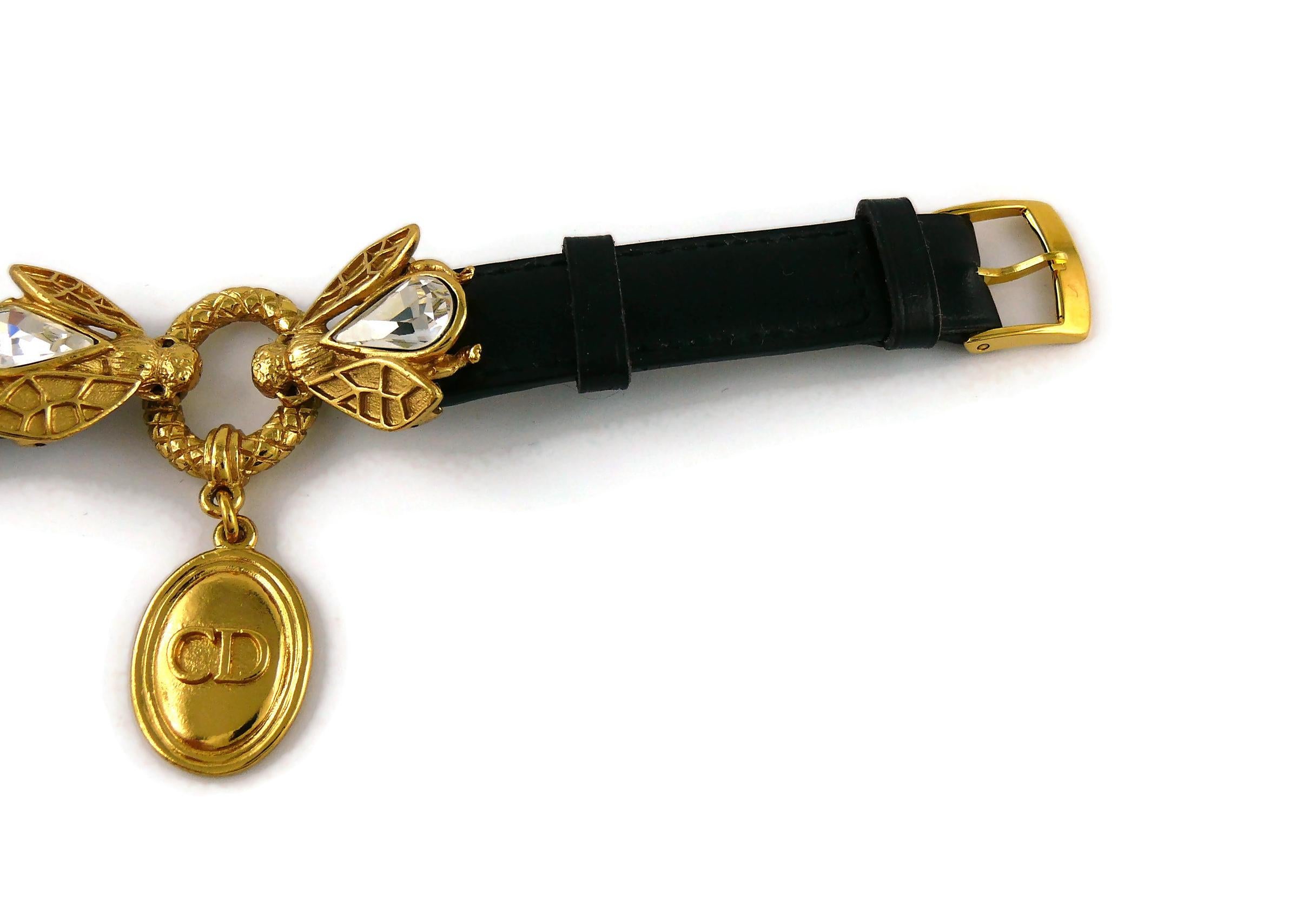 Christian Dior Boutique Vintage Jewelled Bee Bracelet 1