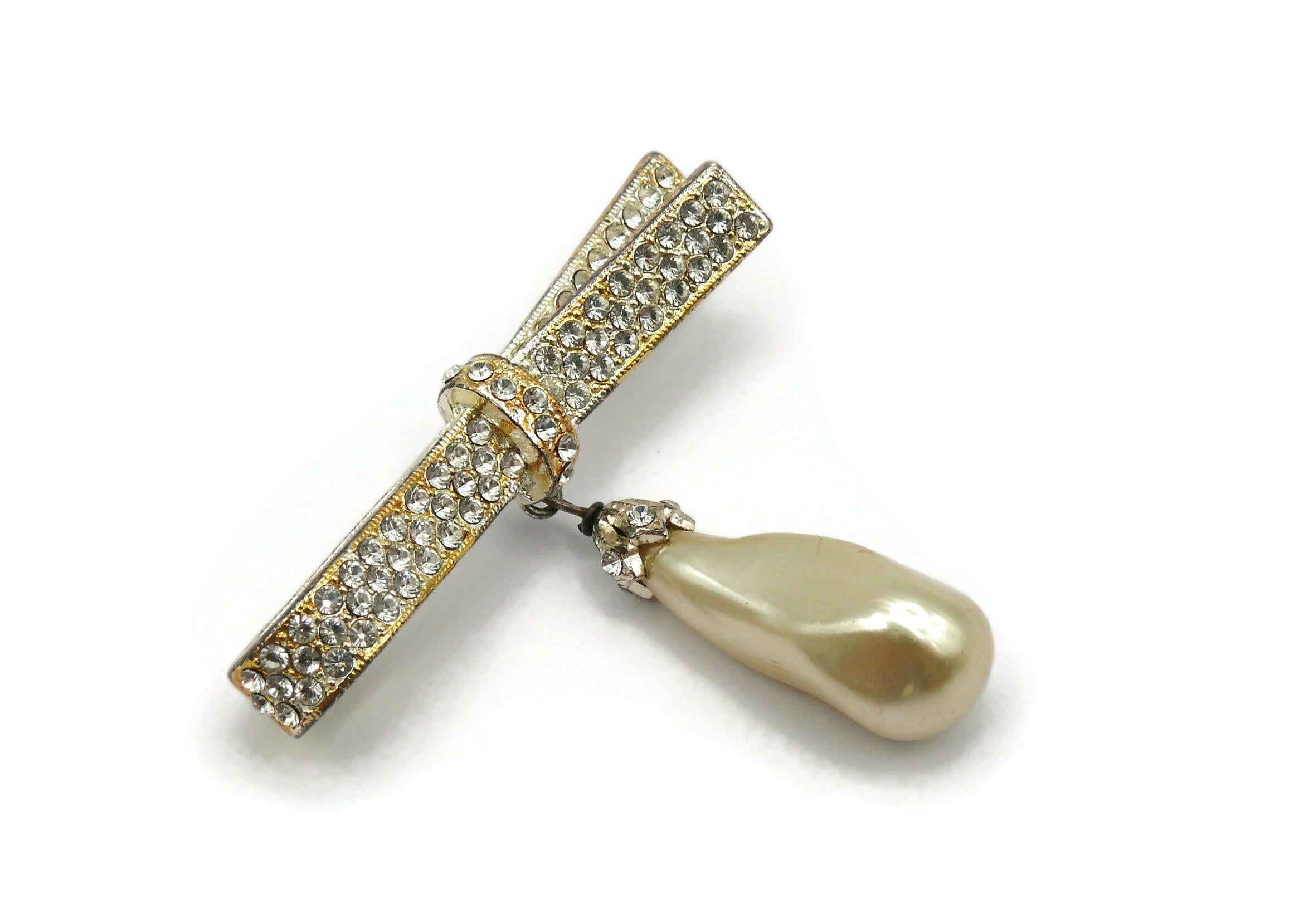 christian dior bow brooch