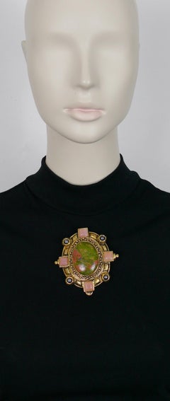 Christian Dior Boutique Broche pendentif grande taille vintage
