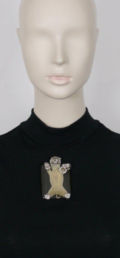 Christian Dior Boutique Vintage Massive Juwelenbrosche Lö Löwen