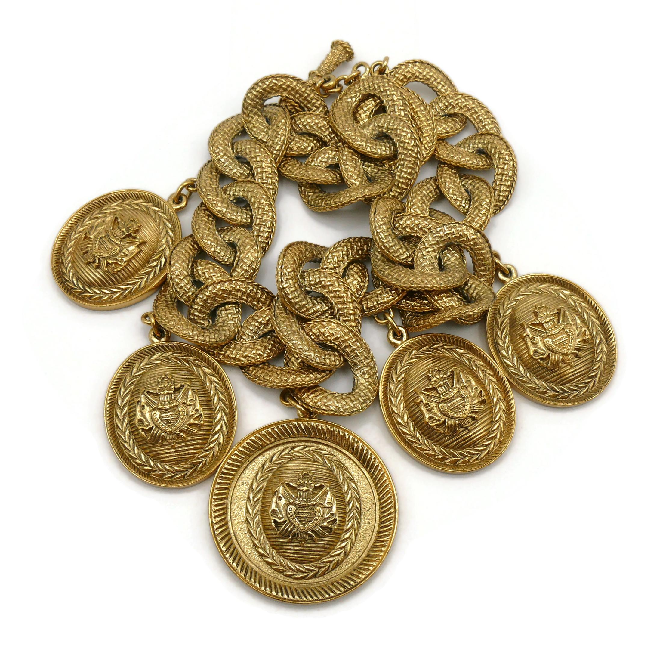 dior medallion necklace