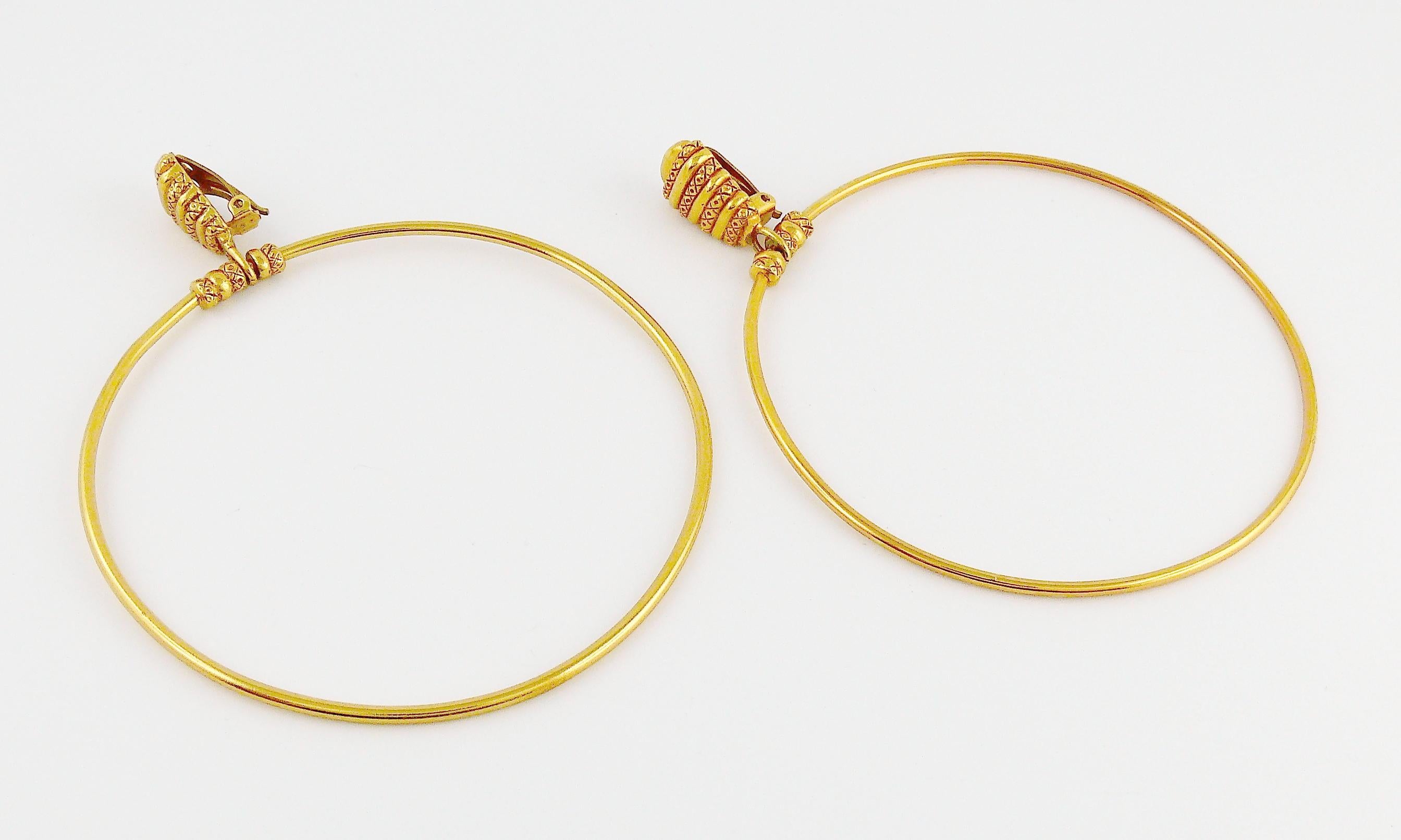 christian dior hoop earrings