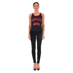 Christian Dior Boutique Y2K Gothic Logo Cotton Tank Top