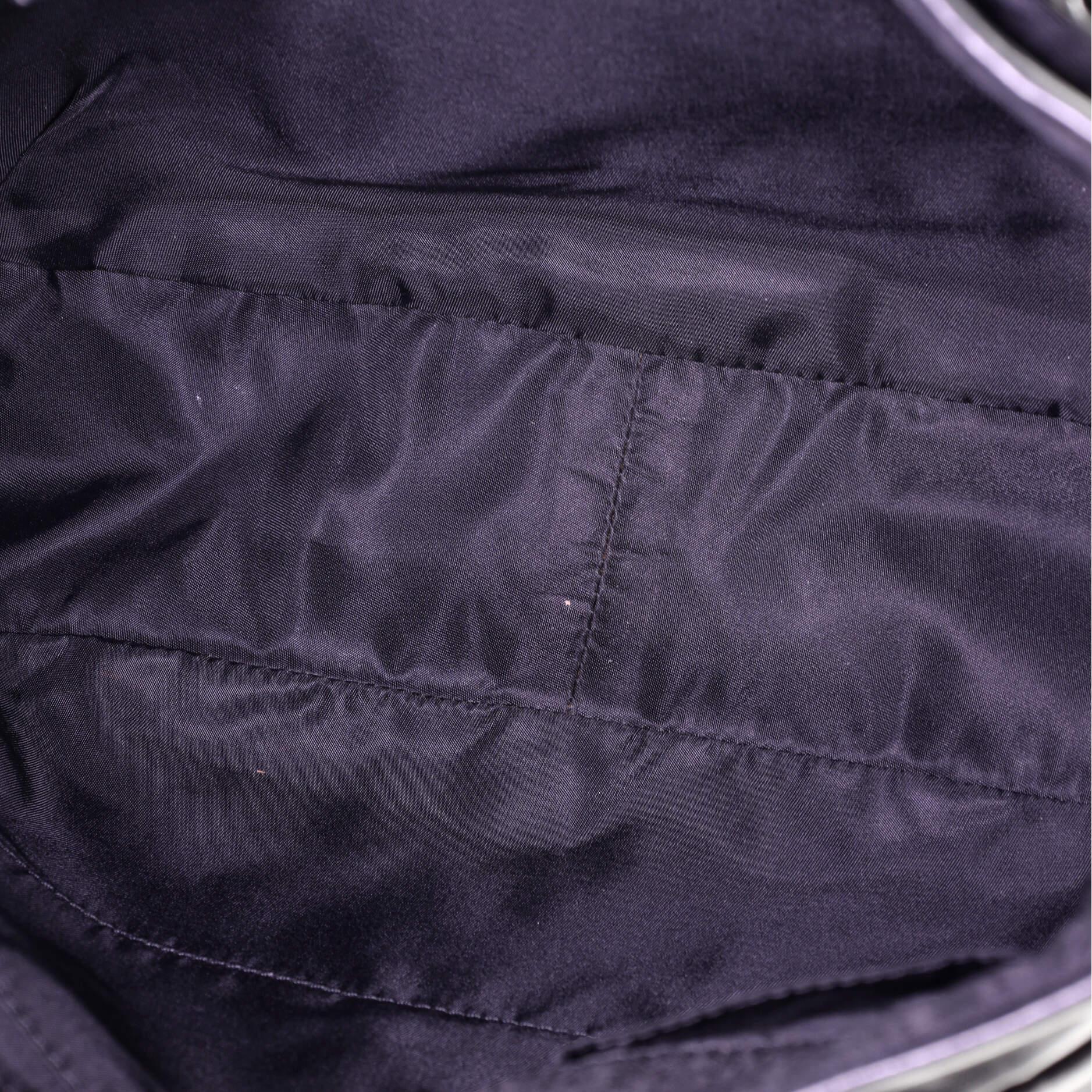 Christian Dior Bow Tote Diorissimo Nylon Medium In Good Condition In NY, NY