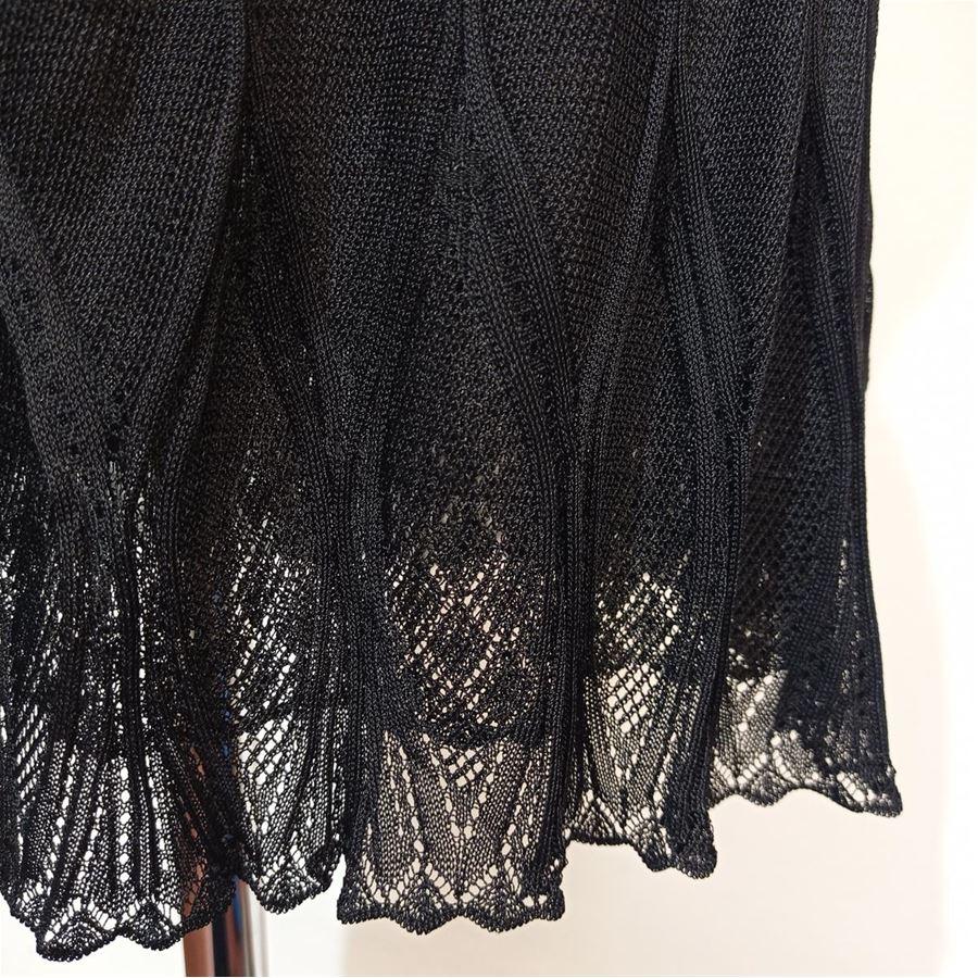 Black Christian Dior Bows skirt size 44 For Sale