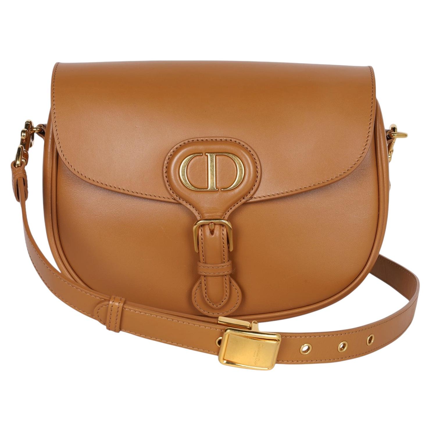Christian Dior Unisex Box Calfskin Medium Bobby Flap Crossbody Bag