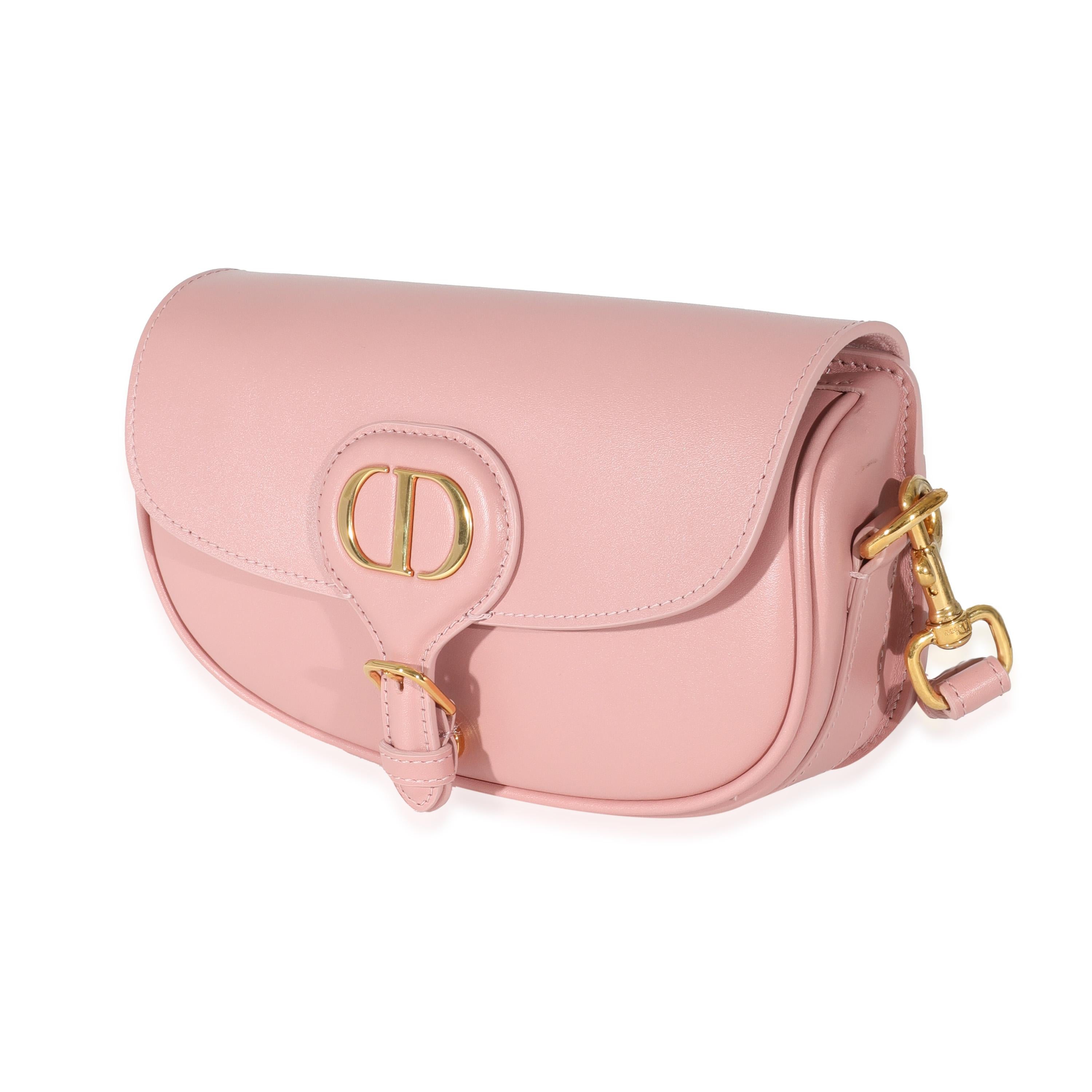 Women's or Men's Christian Dior Box Calfskin Rose Des Vents East West Bobby Bag