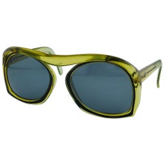 Christian Dior Bridgeless Oversized Space Age Sunglasses Mod. 2043