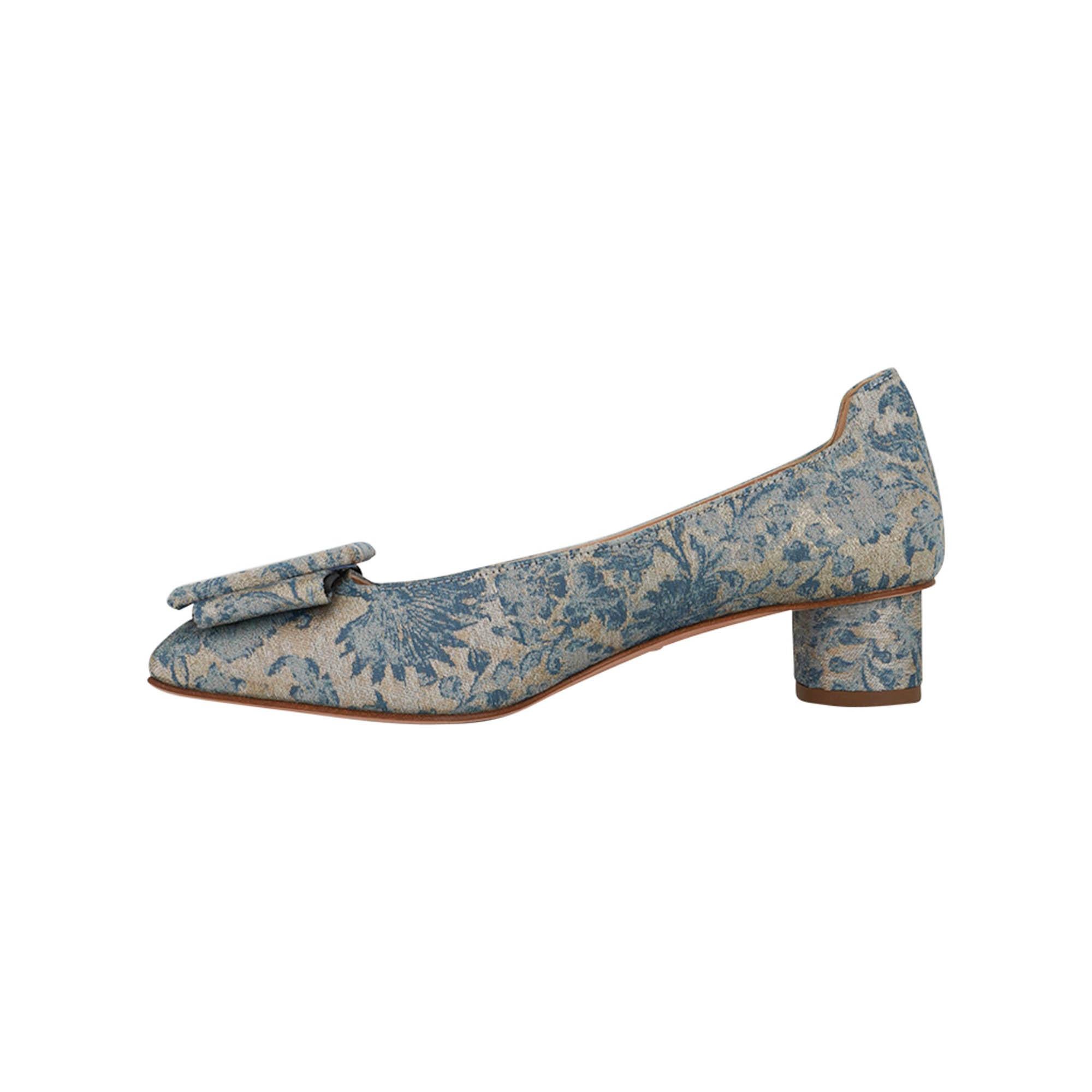 Women's Christian Dior Brocart Lurex Dior Idylle 35mm Pumps Canard 37.5 For Sale