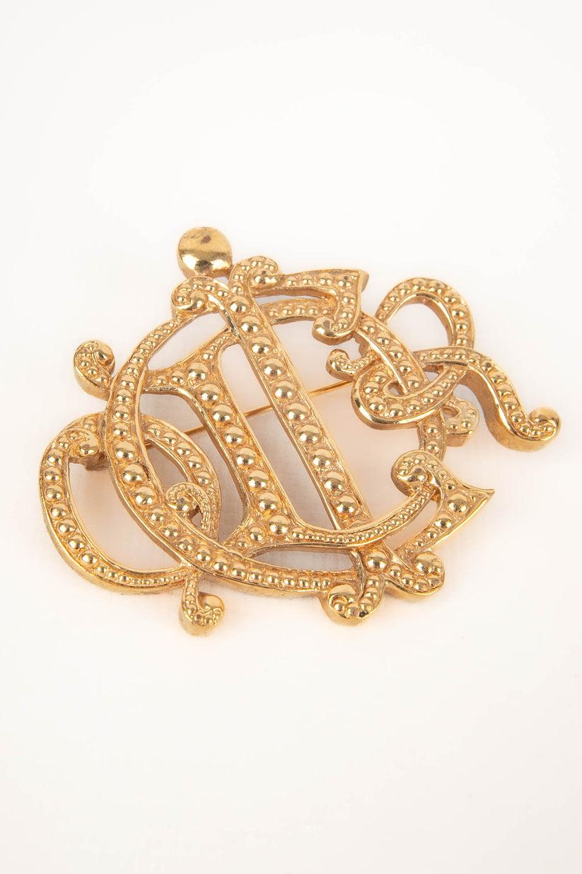 Christian Dior Brooch in Metal In Good Condition In SAINT-OUEN-SUR-SEINE, FR