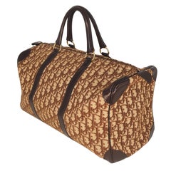 Christian Dior Brown Diorissimo Trotter Boston "Weekender" Bag, 1999.