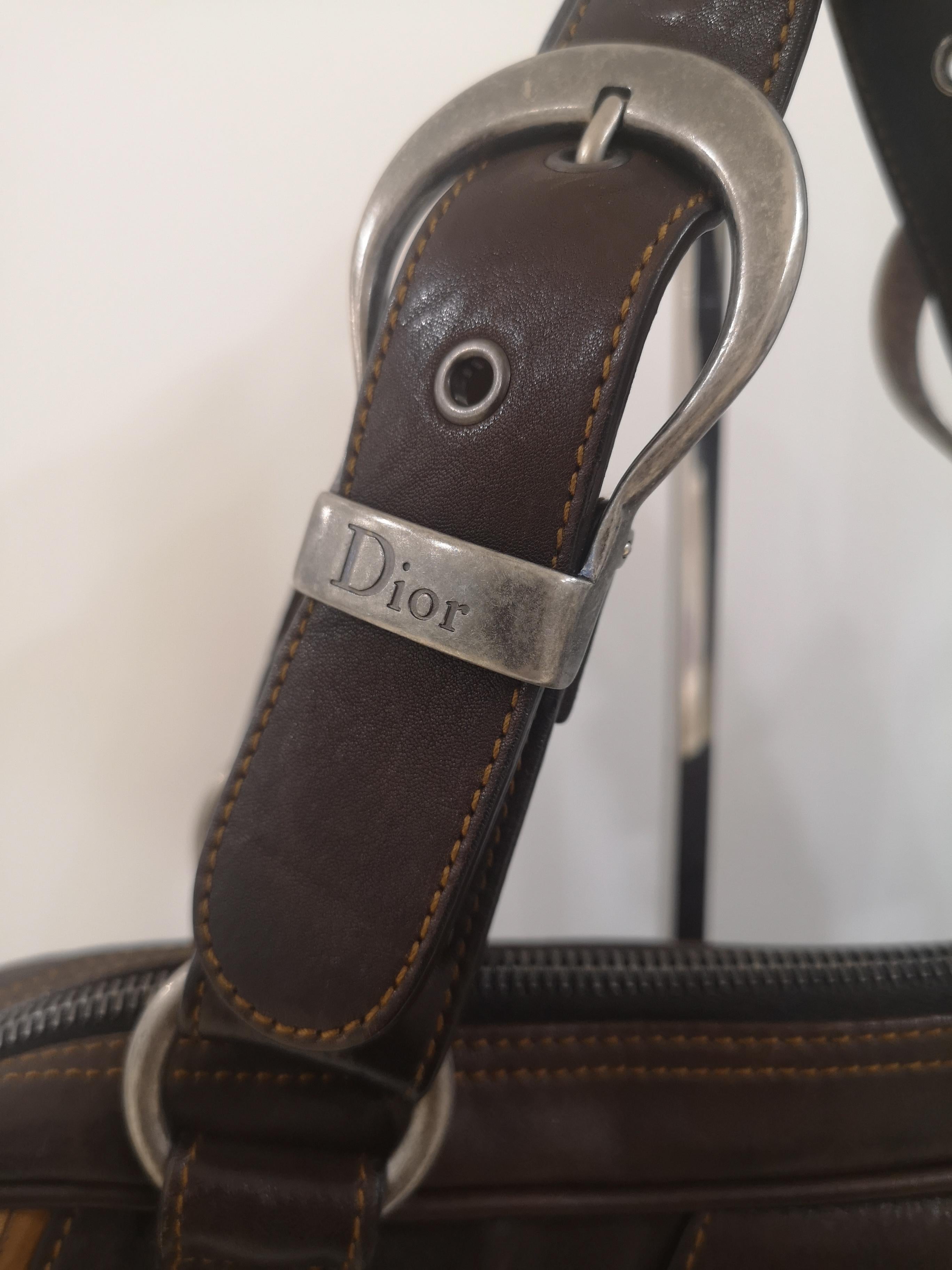 Christian Dior brown Gaucho shoulder bag In Excellent Condition In Capri, IT